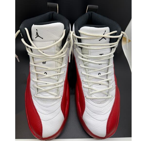 Air Jordan 12 Men\'s Retro White/Red-Black Sneakers Size 10 CT8013-116 main image 5